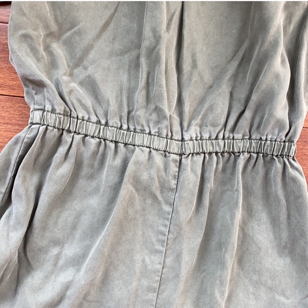 Abercrombie and Fitch olive green romper, size small, soft brushed material, EUC - Picture 8 of 9